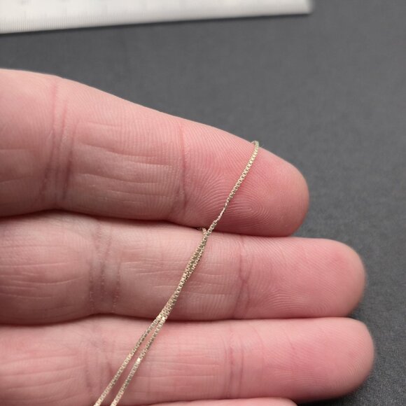 16 Inch Sterling Silver Triple Oval Shell Pendant Necklace A6325 - Picture 5 of 7